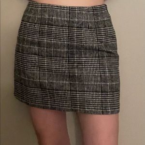 Wool mini skirt